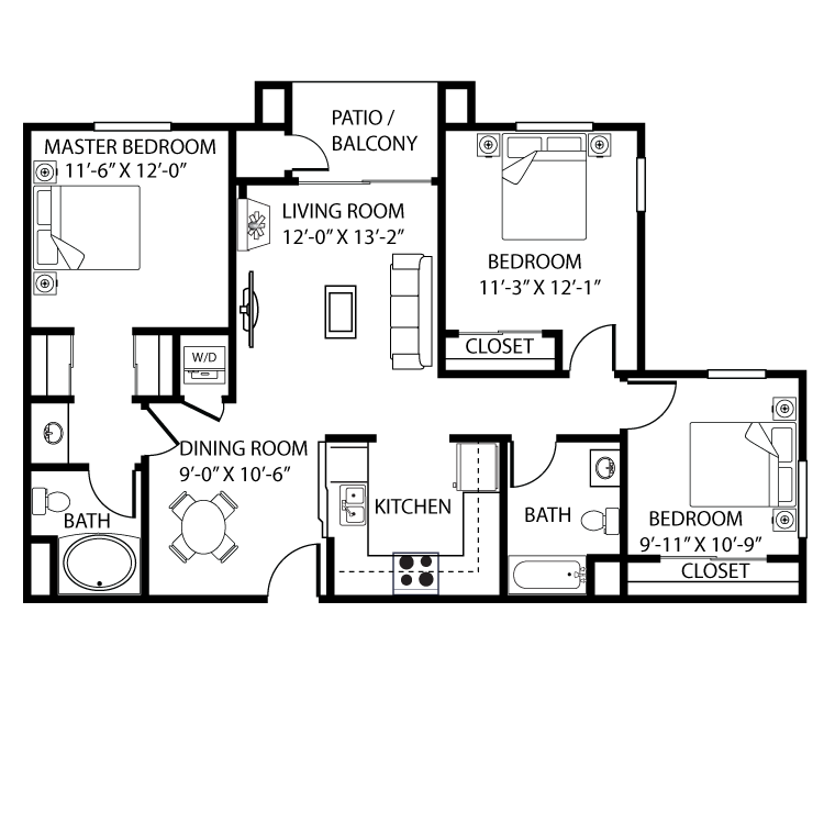 Altamonte-A1 - 1179 sqft
